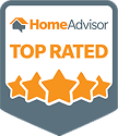 HomeAdvisor Top Rated badge