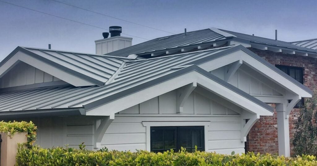 modern low slope metal roof