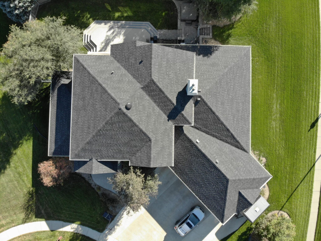 sloped roof 5 star roofing shingles cross gable roof